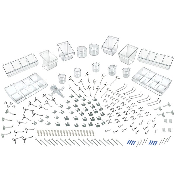 190-Piece XLarge Pegboard Organizer Accessory Kit